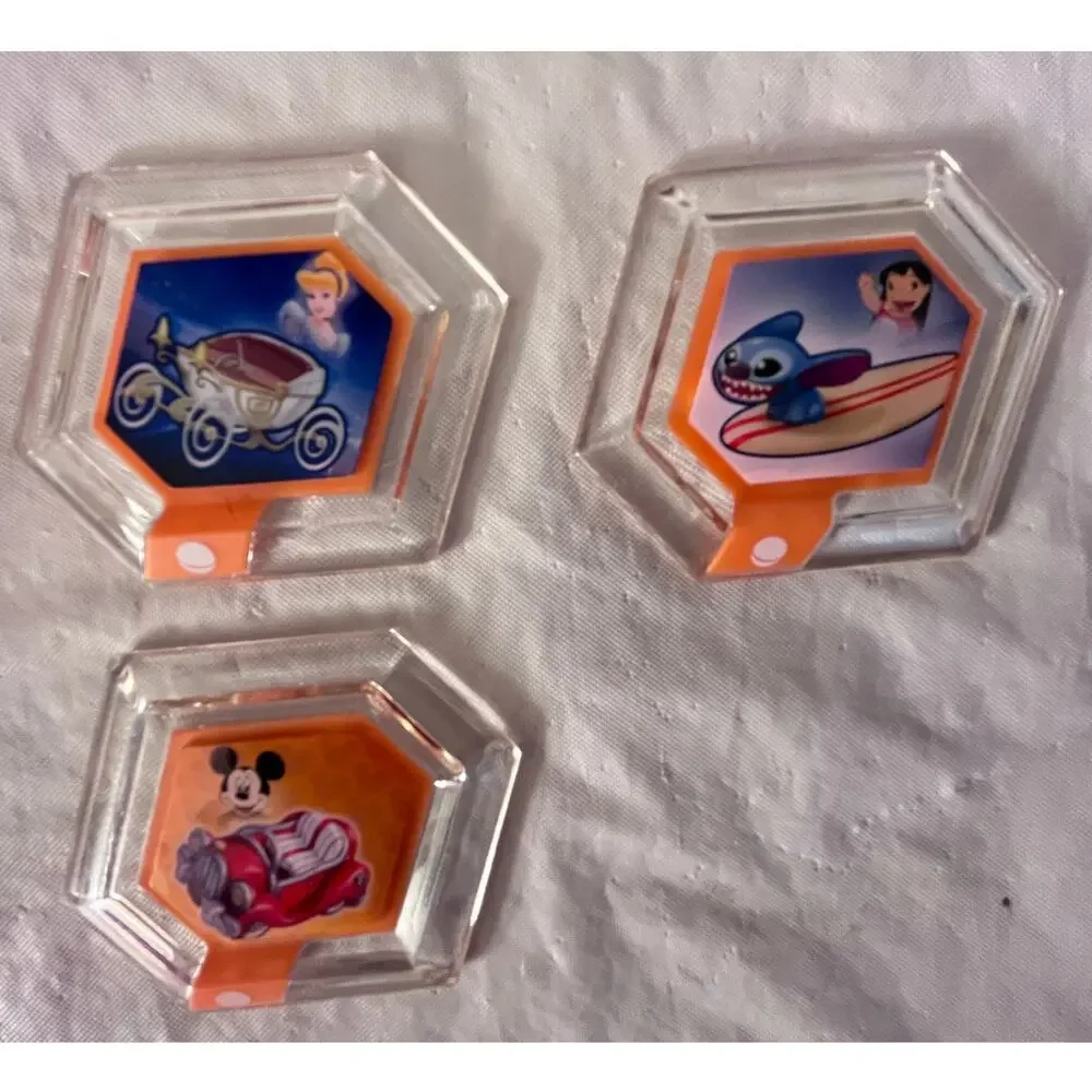 Disney Infinity Power Discs Lot Album Binder 15 Discs Storage Book